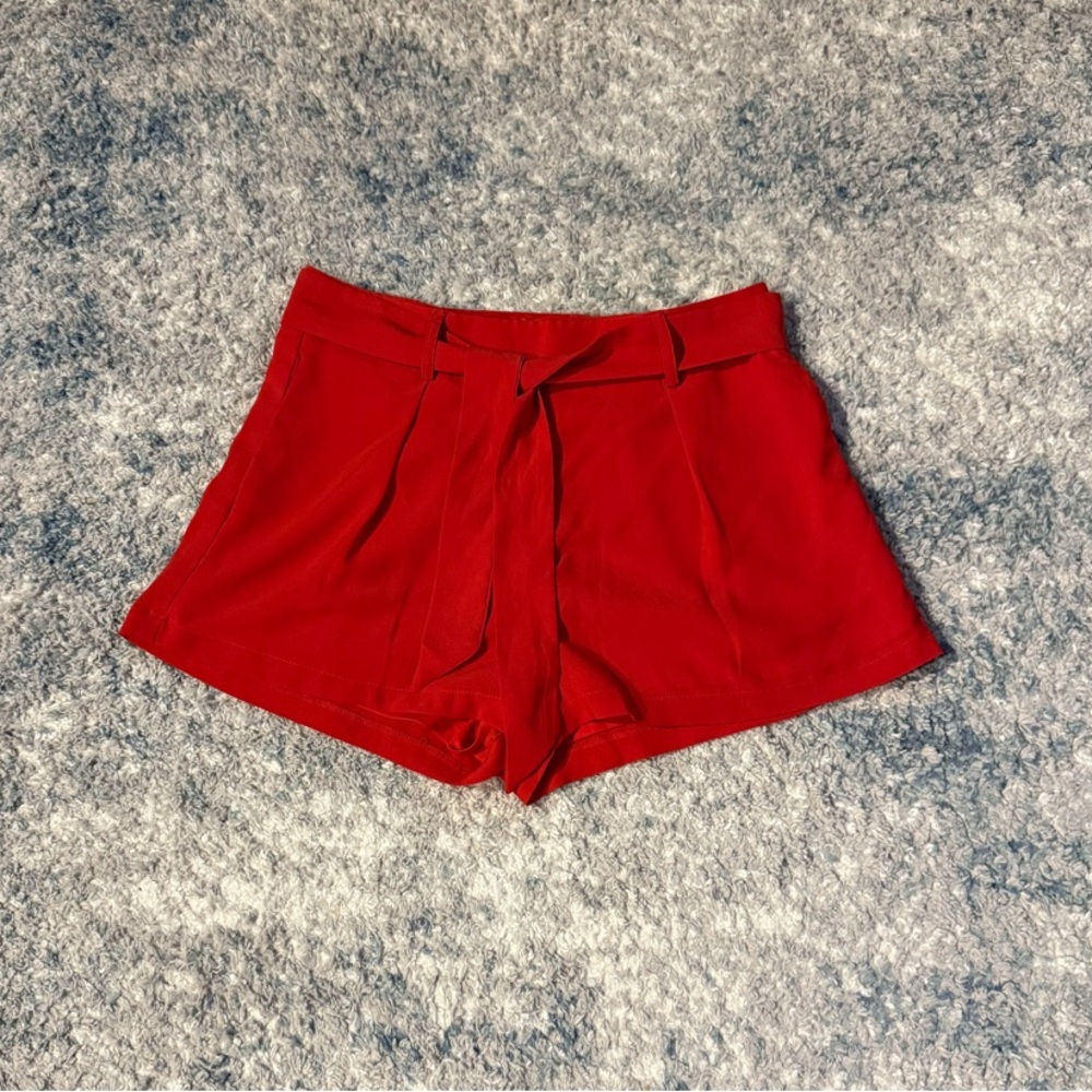 Guess Red High Waist Shorts